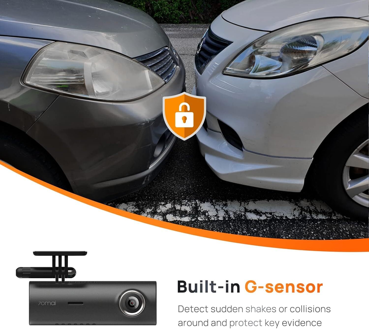 Wifi Camara Seguridad Para Auto Record Accidentes Salpicadero Dash Cam 1296P QHD