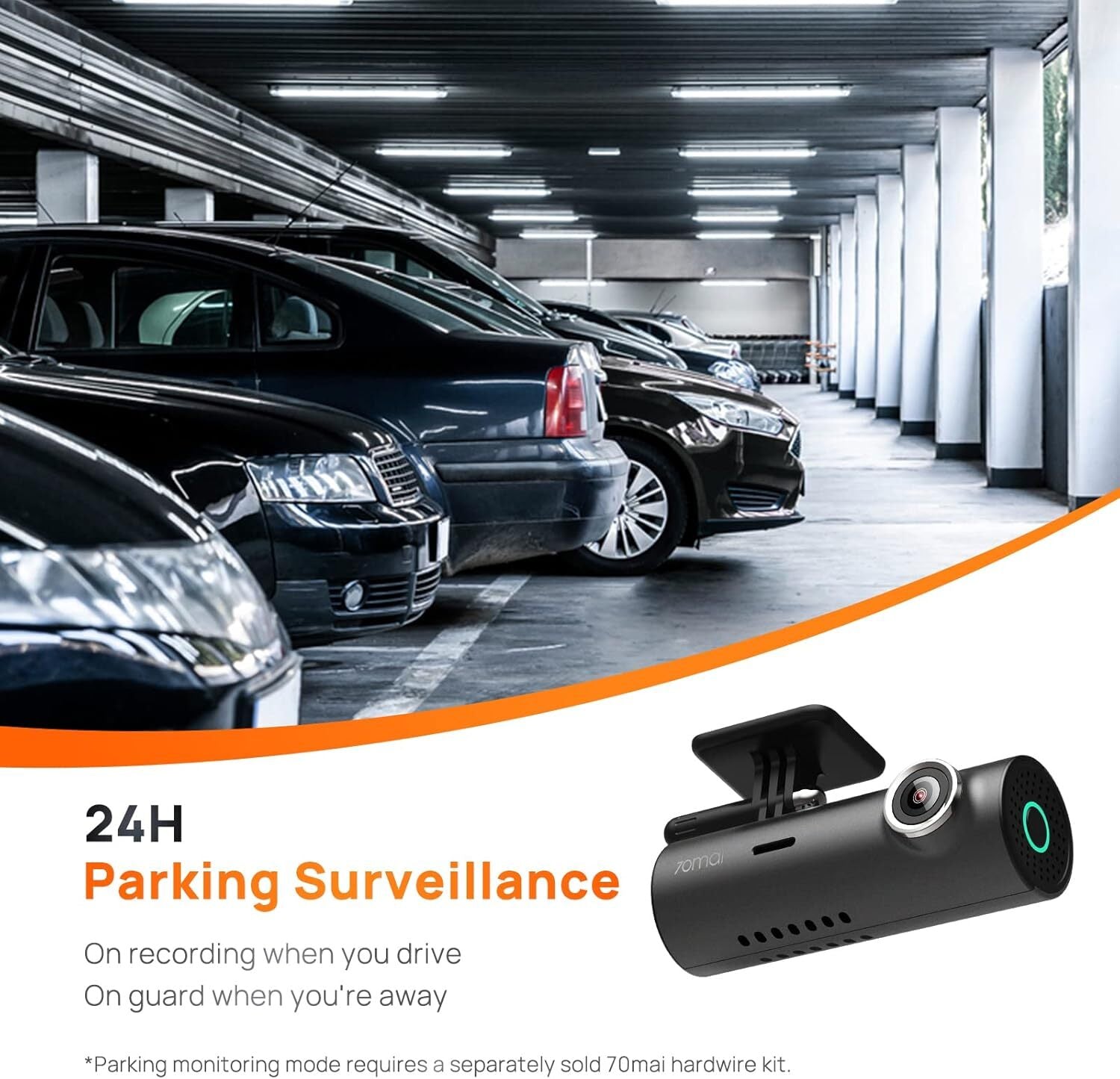 Wifi Camara Seguridad Para Auto Record Accidentes Salpicadero Dash Cam 1296P QHD
