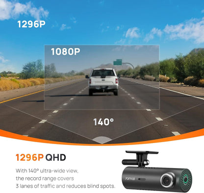 Wifi Camara Seguridad Para Auto Record Accidentes Salpicadero Dash Cam 1296P QHD