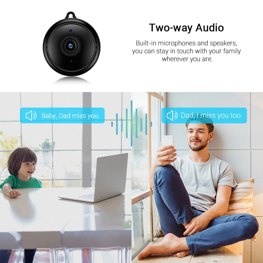 Pro Beveiligingscamera Met Wifi 1080P HD | Mét Nachtvisie!